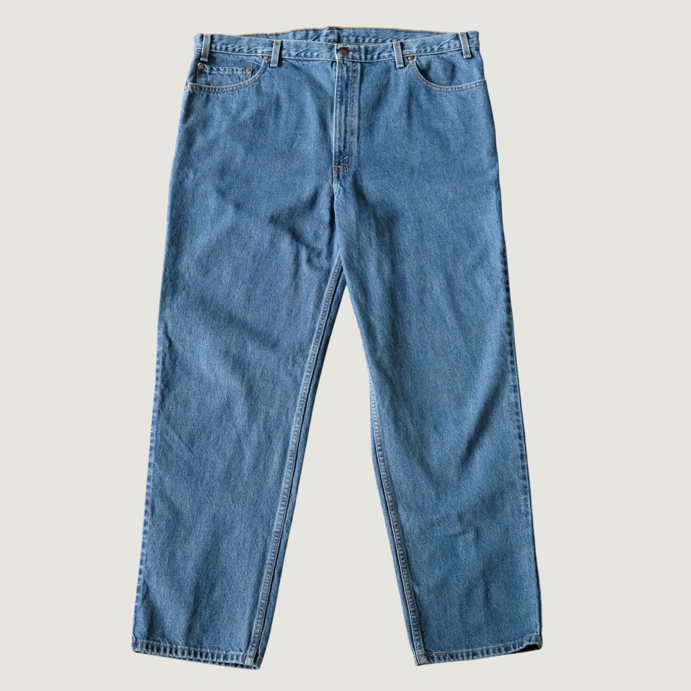 Levi's 540 Jeans Relaxed Straight Leg Blue Denim Zip Fly Mens 42x32 Vintage 90s